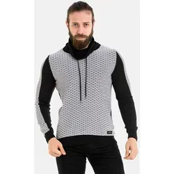 Cipo & Baxx Rollkragenpullover - Strickpullover mit warmem Tragekomfort aus Baumwollmischung, ideal zum Einkuscheln und vielseitig kombinierbar für Business oder Freizeit.
