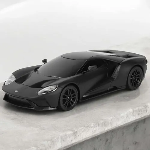 RC ferngesteuertes Auto im offiziell lizenzierten Design, Kompatibel mit Ford GT, Modell-Maßstab 1:24 mit 2.4GHz Edition, Lizenz-Fahrzeug mit LED-Beleuchtung, Spielzeug Car für Kinder und Erwachsene