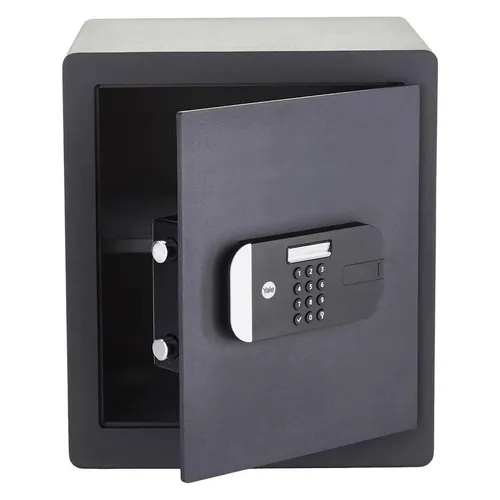 Yale YSEM/400/EG1 Motorisierter Hochsicherheits-Bürotresor - Hochsicherheits-Safe mit digitalem PIN-Code-Zugang, lasergeschnittener Tür und Aufbohrschutz. Ideal für den Schutz Ihrer wertvollsten Dokumente.