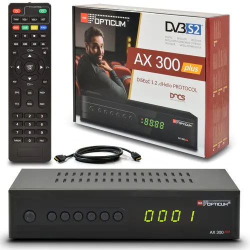 RED OPTICUM AX 300 Plus Sat Receiver