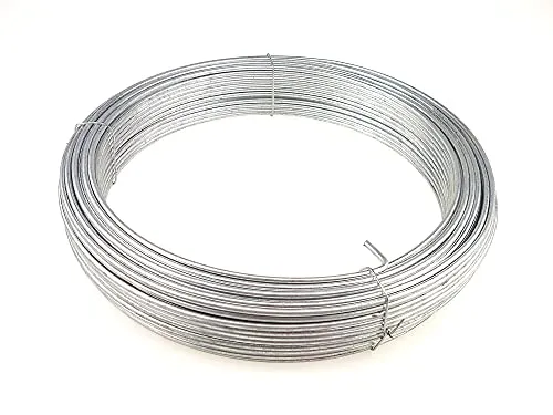 Produktbild Garmix Spanndraht Bindedraht Verzinkt Maschendraht Zaun Metall Draht (400m, 3,4mm)