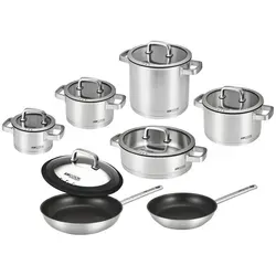 Am Cook Kochtopfset Senna S13 Plus – 13-teiliges Edelstahlset