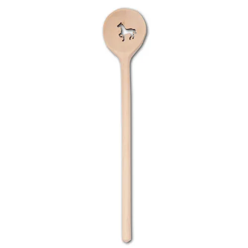 Kochlöffel Löffel rund aus Buchenholz L 30 cm