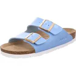 Rohde Damen Klassische Sandalen Baltic - Pantoletten für Damen mit Kork-Fußbett für optimalen Tragekomfort und eine flache Absatzhöhe von 2.5 cm - ideal für warme Sommertage.