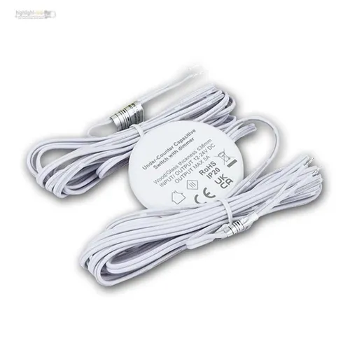 Berührungsloser Dimm-Schalter 12V/24V f Einbau in Arbeitsplatte Dimmer kapazitiv