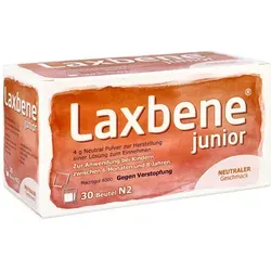 Laxbene junior 4 g Neutral - Osmotisches Abführmittel für Kinder von 6 Monaten bis 8 Jahren, erleichtert sanft den Stuhlgang und unterstützt eine gesunde Verdauung.
