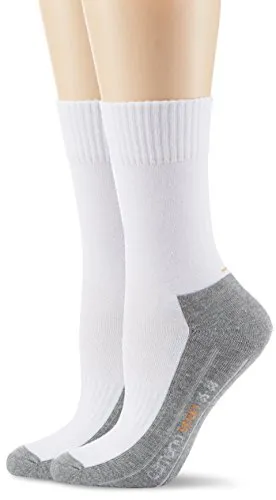 Camano Herren 5942 Sportsocken, Weiß (White 1), (Herstellergröße: 39/42) (2er Pack)