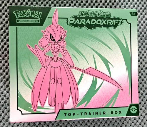 Pokémon-Sammelkartenspiel: Top-Trainer-Box Karmesin & Purpur – Paradoxrift - Sammelkartenspiele: Decks & Sets mit 9 Boosterpacks, 1 holografischen Promokarte und hochwertigem Premium-Zubehör für spannende Duelle und Sammlungen.
