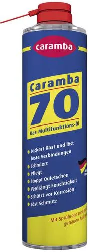Caramba 70 Multifunktionsspray 400ml - Holzöle - Vielseitiges Multifunktionsöl für Haushalt, Werkstatt und Auto. Rostlöser, Schmiermittel und Korrosionsschutz in einem, ideal für alle mechanischen Teile.