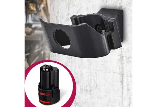 Mobilefox Wandhalterung Akku Halterung 10,8V Batterie 12V Wand Halter passend für Bosch GBA