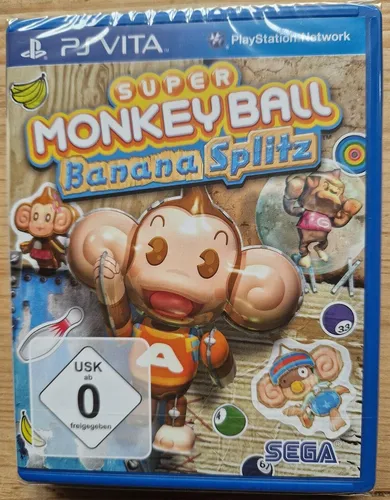 Super Monkey Ball Banana Splitz für Playstation Vita - Games - Erlebe das beliebte Geschicklichkeitsspiel mit neuen Leveln und Herausforderungen, ideal für Fans und Neulinge!