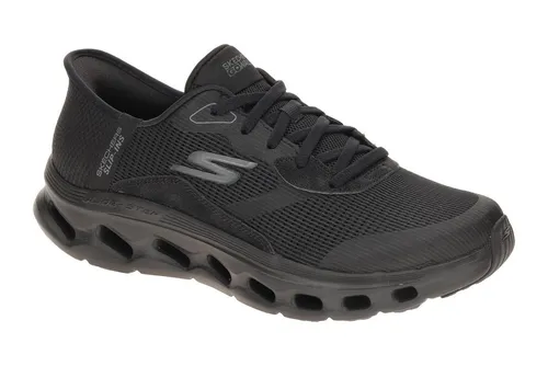 Skechers 125115 BBK Schnürschuh - Halbschuhe für Damen mit HANDS FREE SLIP INS Funktion, veganem Obermaterial und Air Cooled Memory Foam für höchsten Tragekomfort.