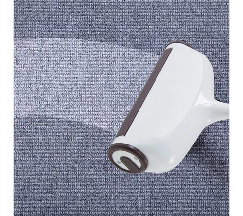 Medosan Teppichkehrer kabelloser Staubsauger - Teppichkehrer ohne Strom und Batterien, ideal für Hartböden und Teppiche. Mit rotierenden Gummibürsten und Mikrofasertuch für eine gründliche Reinigung – nie wieder Staubsaugerbeutel kaufen!