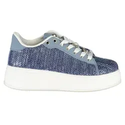 Damen-Sneaker Blau mit hellblauen Akzenten - Elegante Damen-Sneaker in Blau mit stilvollen hellblauen Akzenten. Diese Sportschuhe bieten perfekten Komfort und modisches Design, ideal für aktive Frauen. Setzen Sie modische Akzente mit diesen bequemen Sneakers!