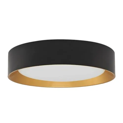 Lindby LED Deckenleuchte Kambia in Schwarz - Moderne 1-flammige Deckenlampe aus Aluminium, energieeffizient und ideal für Wohnzimmer, Küche oder Flur. Inklusive hochwertigem Leuchtmittel für sofortige Nutzung.