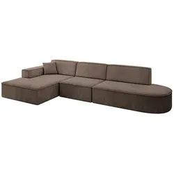 Altdecor Ecksofa, Braun, Textil, 4-Sitzer, 327x165 cm, Wohnzimmer, Sofas & Couches, Wohnlandschaften, Ecksofas