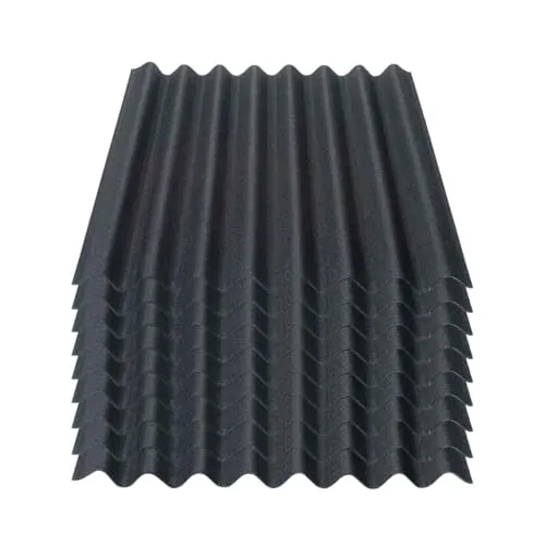Onduline Easyline Dachplatte - 9x0,76m², schwarz - Dachbau: Ideal für Vordächer und Gartenhäuser, wasserdicht und stabil bei Dachneigungen von 7° bis 90°, leicht zu transportieren.