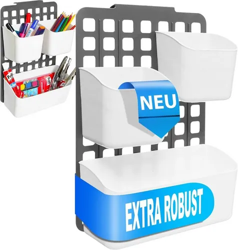 Deco Bella Küchenorganizer-Set Küchenschranktür Organizer, 1 großer+2 kleine Körbe, 11x25x36 cm