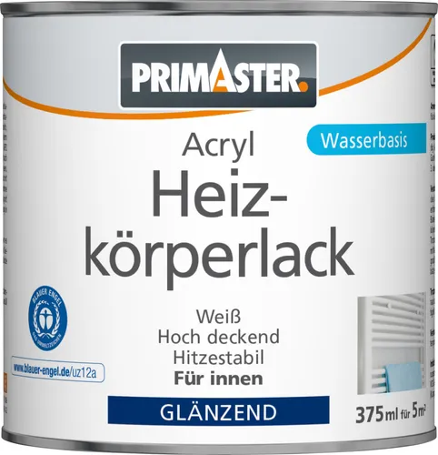 Primaster Acryl Heizkörperlack 375 ml weiß glänzend