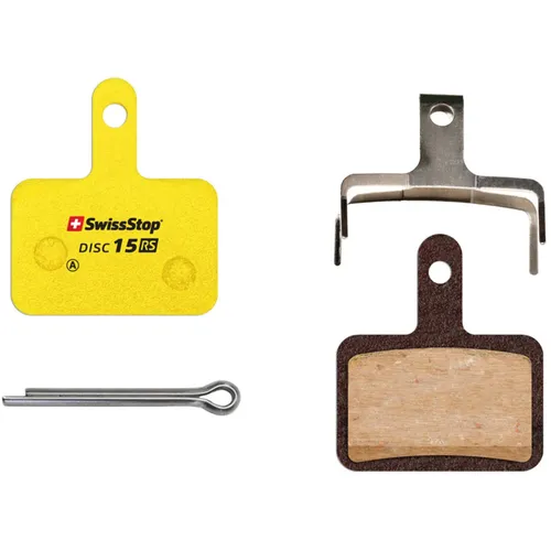 SwissStop BREMSBELAG DISC 15 RS VE2 - Fahrrad-Bremsbeläge für hervorragende Bremsleistung bei allen Wetterbedingungen, langlebig und mit optimierter Bremskraft.