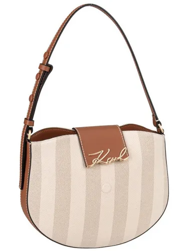 Karl Lagerfeld K/Signature Schultertasche - Damen | Beige B2W30105-1UA - Elegante Schultertasche aus hochwertigem Canvas mit einem stilvollen Design, ideal für den täglichen Gebrauch und perfekt für moderne Frauen.