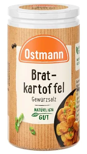 Ostmann Gewürze - Bratkartoffel Gewürzsalz | Pikantes Gewürz für perfekte Kartoffelgerichte - Ungemahlene Kräuter & Gewürze, ideal für leckere Bratkartoffeln mit natürlichem Geschmack, ohne Geschmacksverstärker oder Farbstoffe.