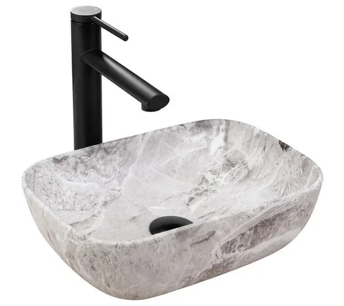 GTM Design Aufsatzwaschbecken BELINDA Modern Waschbeckenm Oval