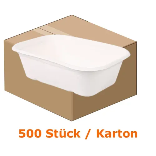 Pommesschale NatureStar BIO Zuckerrohr 500 ml 500 Stück lebensmittelecht, umweltfreundlich, Kartonabgabe 41145