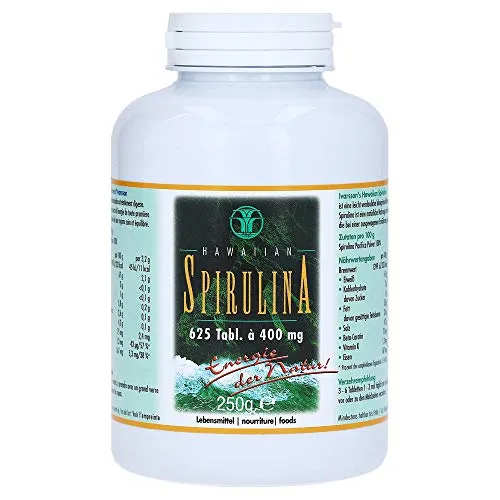 Ivarsson's Spirulina - Original Hawaiian Spirulina Tabletten 625 Stück - Multivitaminpräparate & Mineralien mit hochwertiger Hawaiian Spirulina, reich an Nährstoffen, ohne Zusatzstoffe und ideal für die ganze Familie.