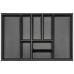 SO-TECH® Besteckeinsatz Orga-Box-3 silbergrau in schwarz von SO-TECH