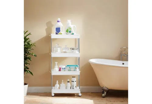 Songmics Nischenregal KSC08WT, weiß mit Rollen von SONGMICS