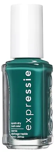 essie Schnelltrocknender Nagellack „expressie“, Vegane Formel ohne Inhaltsstoffe tierischen Ursprungs, Nr. 420 streetwear n' tear, Grün, 1 x 10 ml