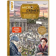 Micro Crimes: Das Krimi-Suchbuch - Mangas - Spannende Wimmel-Rätsel mit Sherlock Holmes im Berlin der Goldenen 20er, inklusive Poster für zusätzlichen Spaß!