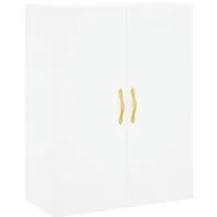 vidaXL Hängeschrank Weiß 69,5x34x90 cm - Hängeschrank in elegantem Weiß, ideal für platzsparende Wandmontage. Robustes Holzwerkstoff-Material sorgt für Langlebigkeit und Feuchtigkeitsbeständigkeit.