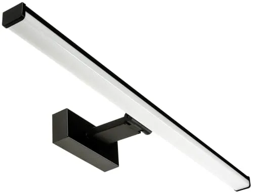 ChiliTec LED Spiegelleuchte 60cm IP44 – Badezimmerleuchte in Schwarz Matt