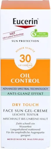 EUCERIN Sun Gel-Creme Oil Contr.Anti-Gl.Eff.LSF 30 50 ml von BEIERSDORF EUCERIN