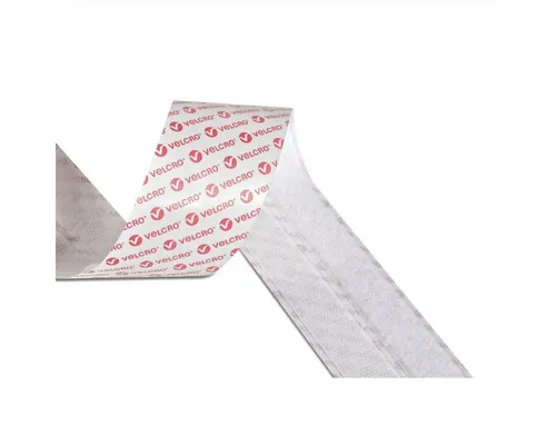 VELCRO Kabelbinder Klettband Selbstklebend Haken & Flausch 20mm x 2.5m Weiß