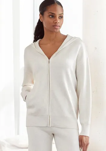 Strickjacke ELBSAND Damen, Gr. 32/34, wollweiß