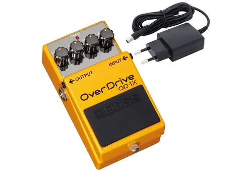 Boss by Roland E-Gitarre Boss OD-1X Overdrive Effektgerät Pedal mit Netzteil, Effektgerät, Spar-Set, Mit Netzteil
