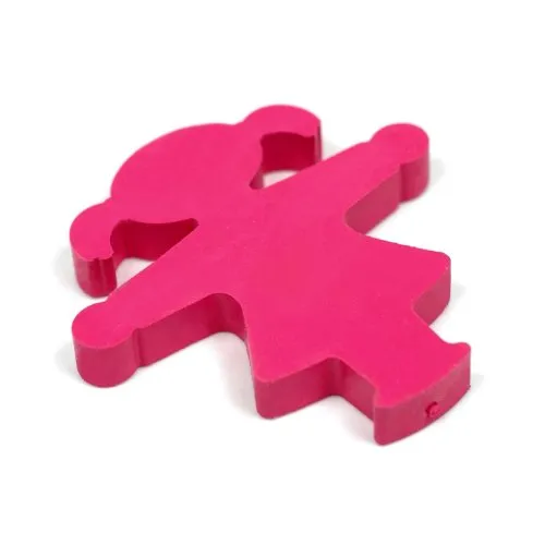 AMPELMANN Radiergummi - Fummel Lehrerin Ampelfrau rosa 4,9 x 5,5 cm