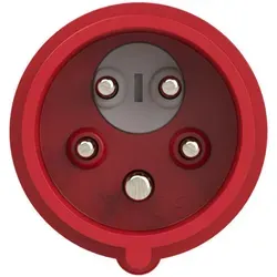 PCE 547150633 CEE Motorschutzstecker 16A 5polig 400V - Netzkupplung mit Drehknebelbetätigung, ideal für sichere Motoranschlüsse und einfache Phasenwender-Anpassung.