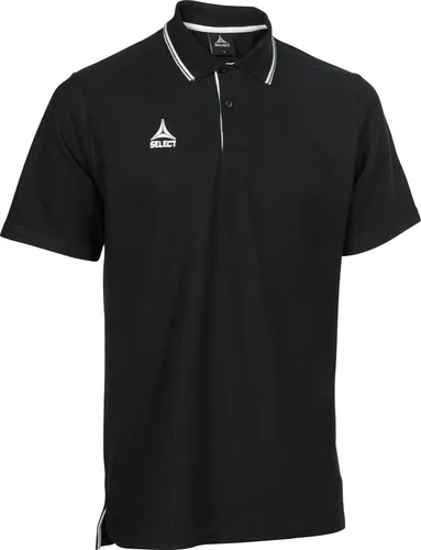 SELECT Poloshirt Oxford v22, Gr.L, schwarz - Poloshirts, eng geschnittenes Oxford Poloshirt aus 60% Baumwolle und 40% recyceltem Polyester, ideal für einen eleganten Look im Alltag.