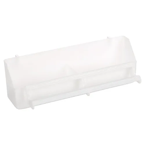 Flamingo Futter- & Trinknapf weiß 340ml für Papageienkäfig SINAI 21x9cm