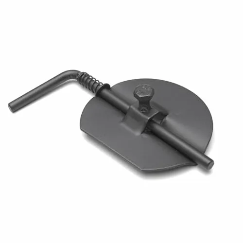 raik Rauchrohr/Ofenrohr-Drosselklappe für Durchmesser 130 mm Stahlblech Gussgrau SH021-130-gg