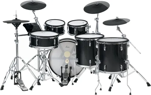 XDrum DD-670 PLUS Mesh E-Drum Kit - Elektronisches Schlagzeug mit echten Holzkesseln, 720 Sounds und vielseitigen Anpassungsmöglichkeiten