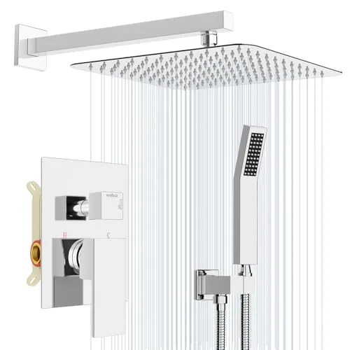 Unterputz-Duschsystem Rainsworth 30 x 30 cm Chrom B-WARE