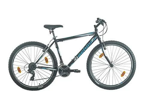 Multibrand Probike PRO 27.5 Zoll Fahrrad Mountainbike 21 Gang, Herren, Damen, Jungen geeignet ab 170-185 cm (Schwarz Blau Matt)