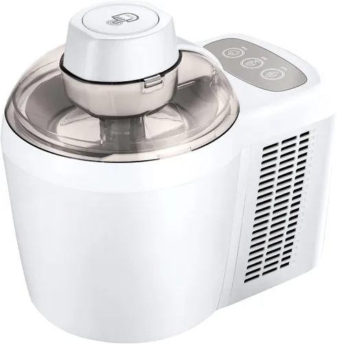 Ambiano Speiseeismaschine - Selbstkühlend für Frozen Yoghurt - Eiscreme-Maschinen mit 700ml Kapazität und automatischer Zubereitung in 1-2 Stunden. Inklusive Messbecher, Löffel und Rezepten für kreative Eiskreationen.