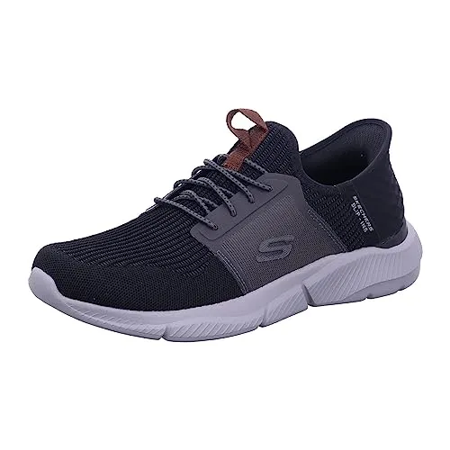 Skechers Ingram - BRACKETT Slipper für Herren - Bequeme Slipper & Mokassins für Herren mit gepolstertem Fußbett für optimalen Tragekomfort und lässigen Stil.
