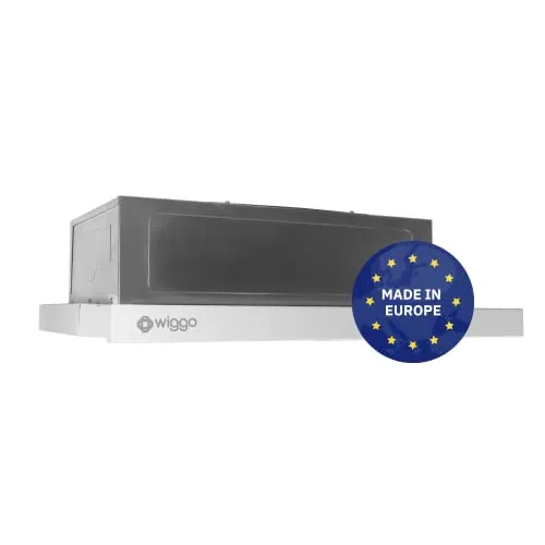Wiggo Dunstabzugshaube 60cm WE-632R weiß - Dunstabzugshaube mit 300m³/h, ideal für Abluft oder Umluft, leise mit max. 59 dB und praktischer LED-Beleuchtung für perfekten Blick auf Ihre Kochstellen.